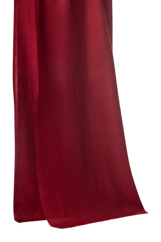 Cashmere Scarf — Burgundy — Esho Funi