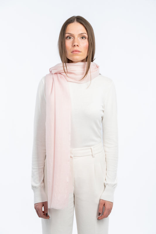 Cashmere Scarf — Light Pink — Women's Scarves — Esho Funi