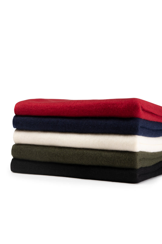 100% Cashmere Knitted Scarf